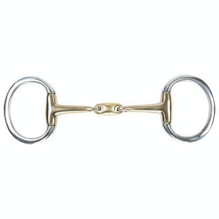 Shires Brass Lozenge Häst Eggbutt Snaffle Bit 6in Mässing