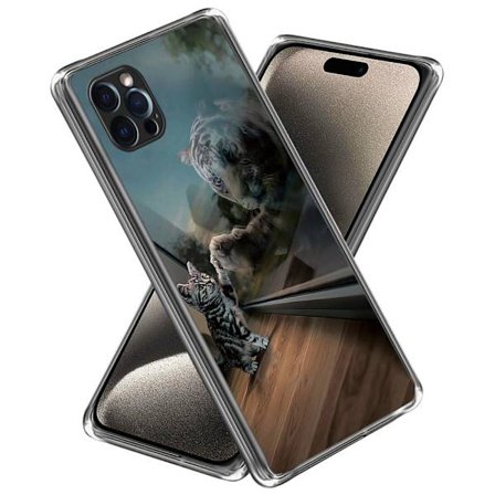 Deco iPhone 15 Pro skal - Spegel Katt