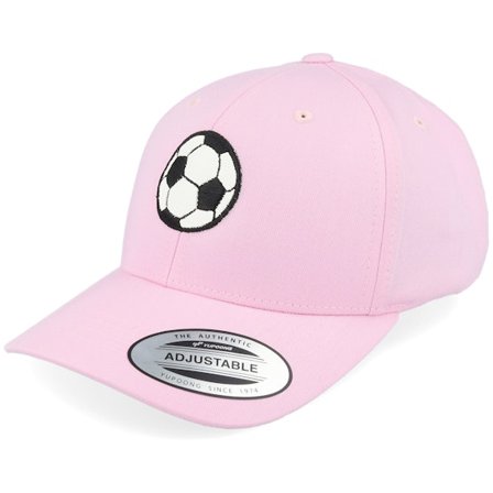 Forza - Roze adjustable Cap - Kids Football Applique Pink Adjustable @ Hatstore