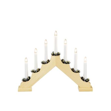 Konstsmide 2262-100 Elektrisk lysestake 7 lys Natur, Belysning