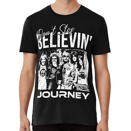 Journey The Band Don't Stop Believin' (med Grunge/nödställd textur) T-shirt