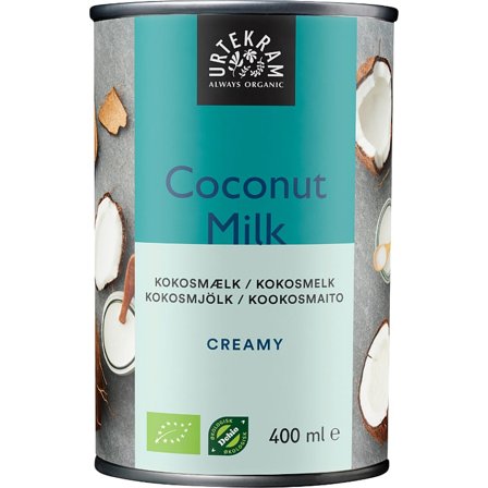 Urtekram Coconut Milk Kokosmælk 400 ml, Helse & Madvarer, Mælkefri Drikke, Kokosdrik