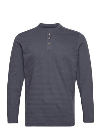 Basic Longsl T-shirts Long-sleeved Navy Tom Tailor