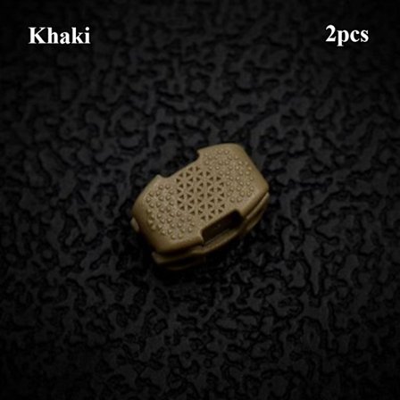 2stk Fjærsnor Låser Toggle Stopper KHAKI