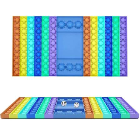 Fidget Pop It Brädspel - Sensory Toy För Vuxna & Barn - Flerfärg