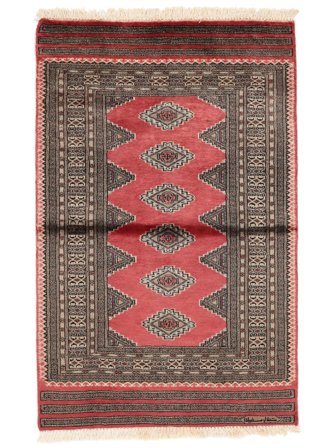 Pakistan Bokhara 3Ply Rug 93X145 Brown/Black Wool, Pakistan