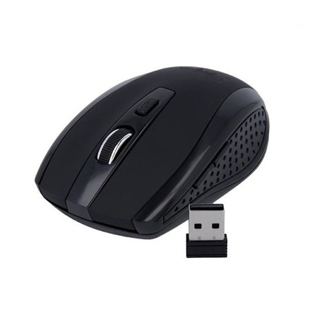Trådlös optisk Maxlife Mus 800/1000/1600 DPI - Svart