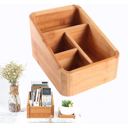 Oppbevaringsboks Hjemmeorganisator for skrivebord med flere rom Fjernkontroll