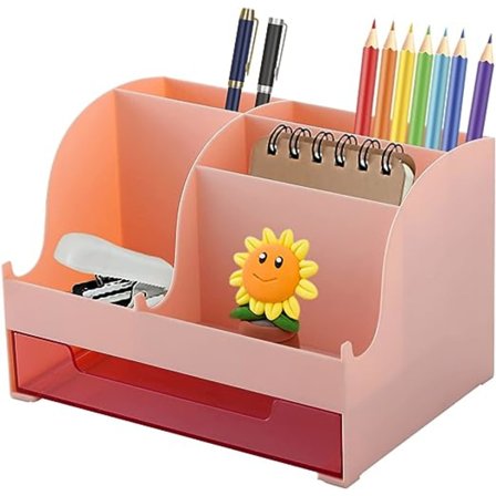 1 stk. kontororganisator, skrivebordsorganisator med skuff