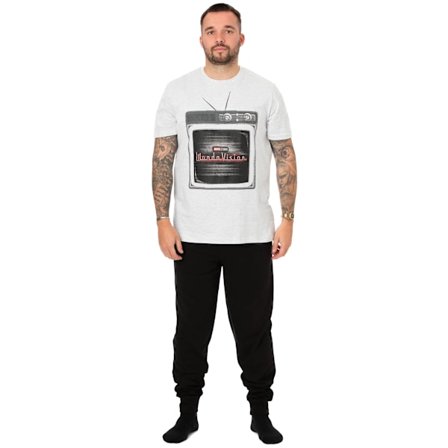 WandaVision Herr TV Pyjamas Set XL Grå/Svart