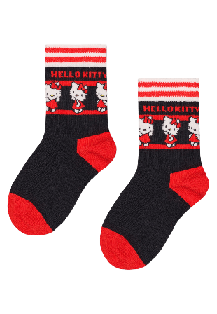 Happy Socks Hello Kitty Friends sock Strumpor Unisex Svart 2-3Y