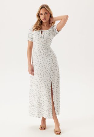 BUBBLEROOM - Front Tie Long Viscose Dress - M