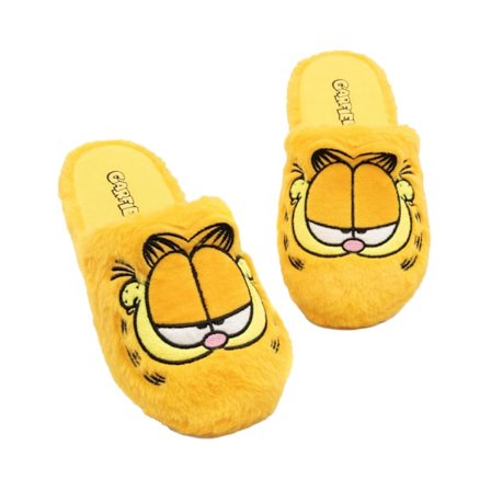 Garfield Unisex Vuxen Broderade Tofflor 7 UK-8 UK Gula