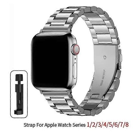 Ruostumattomasta teräksestä valmistettu ranneke Apple Watch Band 45mm Ultra 49mm 41mm 40mm 44mm kelloon Metallinen ranneke Iwatch Series 9 8 7 6 5 