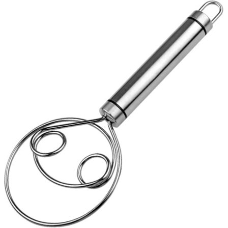 Dansk degvisp 22cm rostfritt stål, visp i rostfritt stål