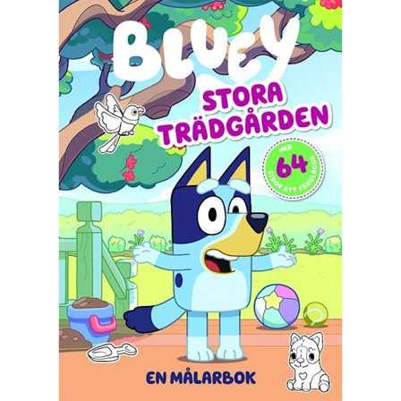 Bluey Värityskirja Iso Puutarha