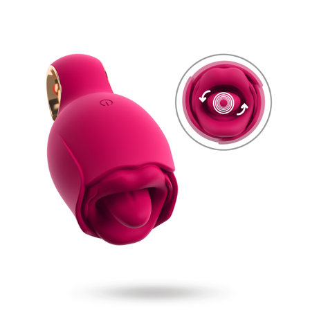Oral Fun Vibrator Licking and Vibrating Tongue Pink - Vuxen.se - Vibrator