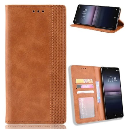 Bofink Vintage läder Sony Xperia 5 II fodral - Brun