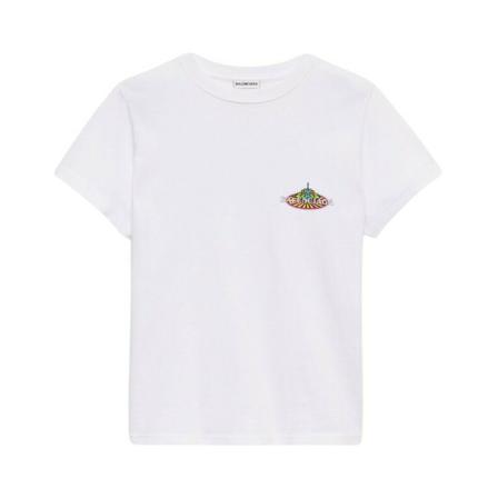 Balenciaga, T-Shirts Biały, Kobieta, Rozmiar: M