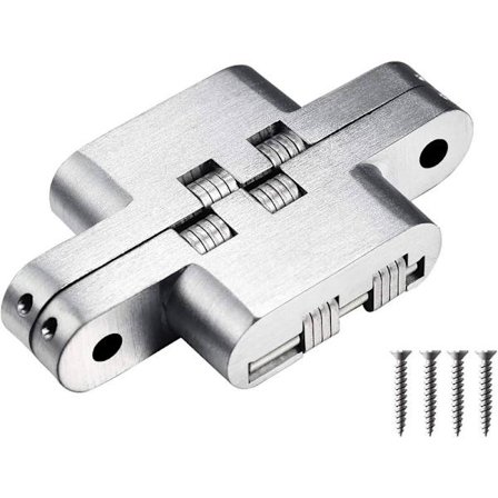 Nr. 4 krysshengsel 19*95mm tykk mørk hengsel usynlig dør justerbar kryssfolding hengsel, For hjemmemøbler, dører