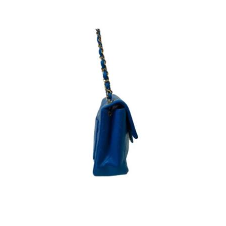 Chanel Vintage, Pre-owned Crossbody Bag Blauw, Dames, Maat:ONE Size,leer
