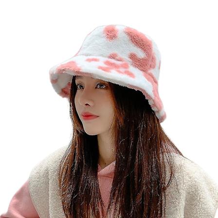 Lehmukuvioinen Pehme Kalastajan Hattu Syksy-Talvi Ulkoilu Trendik s Pink