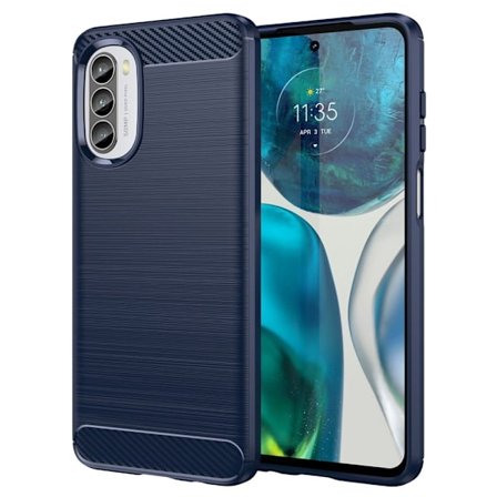 Carbon Flex Motorola Moto G52 cover - Blå
