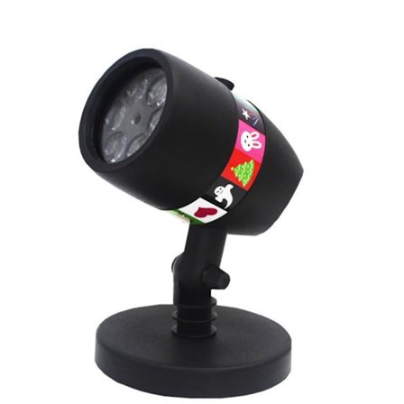 Christmas Snowflake Projector LED Lights 12 Slides LED Projection Lamp Light för festbröllop inomhus