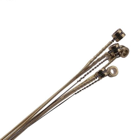 2 sett med 6 gitarstrenger, erstatning stålstrenger for akustisk gitar, gitarbytteverktøy