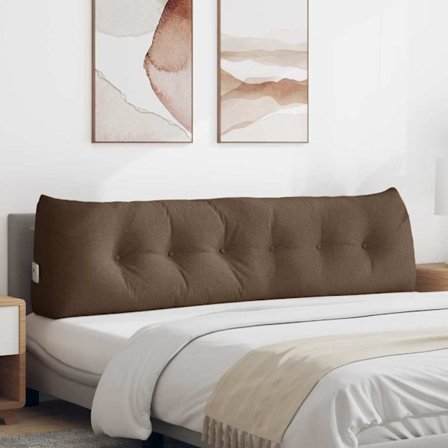 Ryggkudde Brun 180 x 24 x 50 cm tyg