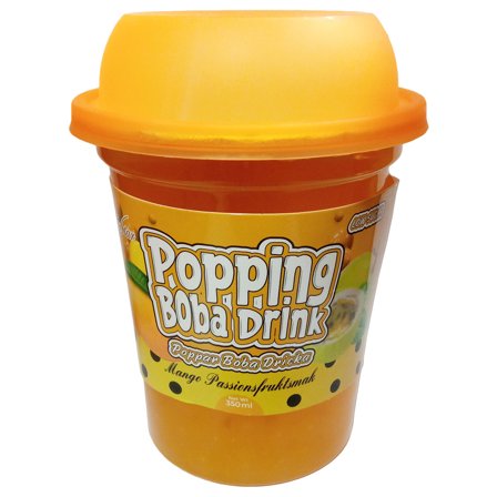 Popping Boba -juoma Mango/Passionhedelmä 350 ml