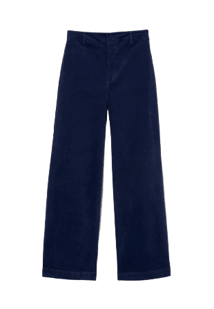 Carin Wester Vida manchesterbyxor med hög midja IKA Byxor Blå 40