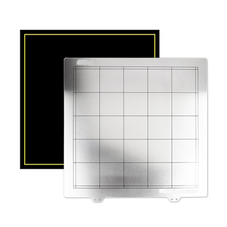 300x300mm 3D-skrivare Byggplatta Fjäderstålplåt Värmebäddsplattform + Magnetisk Sticker för CR-10 3D-skrivardelar