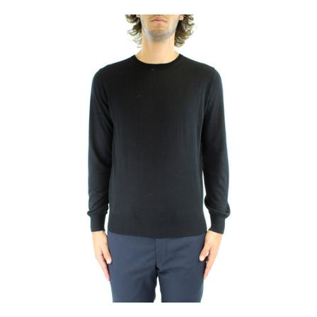 Kangra, Round-neck Knitwear Zwart, Heren, Maat:M