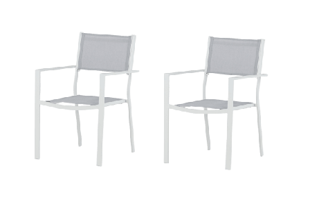 Venture Home Copacabana Matstol 2-pack Stolar Unisex Grå ONESIZE