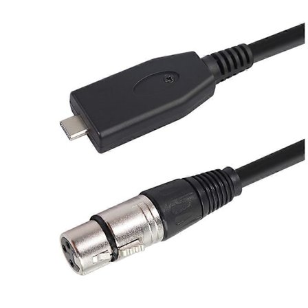 USB C till XLR Hona Kabel, USB C Mikrofonkabel Typ C Hane till XLR Hona Mic Länk Studio Audio C