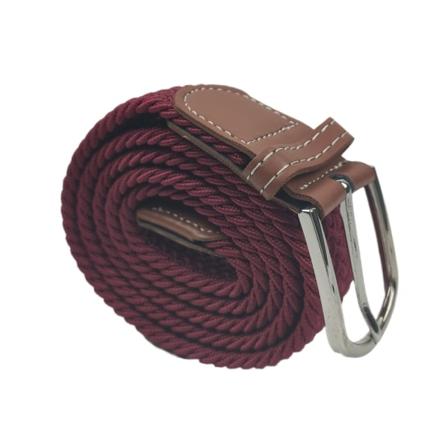 Fleksibelt stofbælte i lærred - 25 farver Wine red