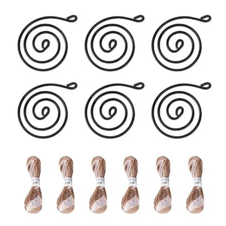 Luftkrok Hängande Blomsterställ Krukor Display Hängare Hållare Järn