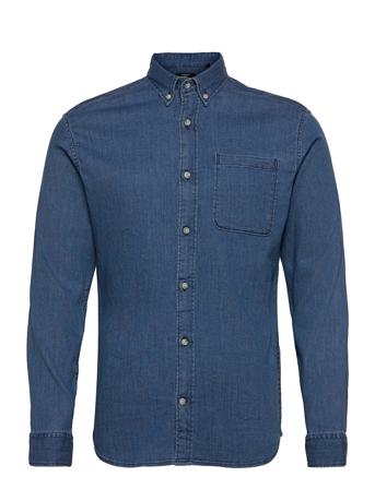 Jprblaperfect Denim Shirt L/S Skjorte Uformell Blå Jack & J S