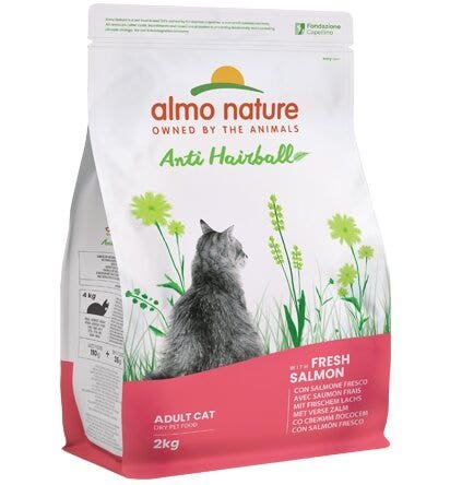 Almo Nature Anti Hairball Cibo Secco Con Salmone Per Gatti Adulti