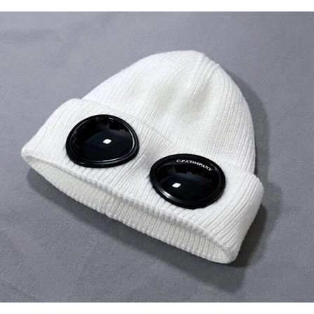 CP Pilot Høst og Vinter Strikket Lue Menn og Kvinner Varm Ullue Strikket Lue Hvit