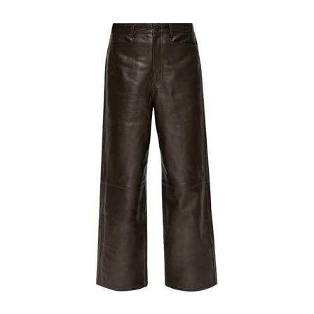 Proenza Schouler Leather Bukser Brun, Dame Læderbukser