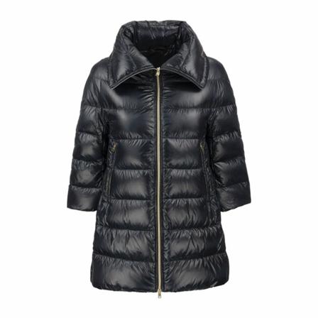 Herno Medium Down Jakke With 3/4 Sleeve Blå, Dame