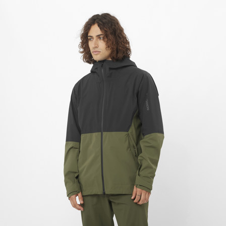 Salomon - Outerpath 2.5l Jacket M - Deep Black / Grape Leaf