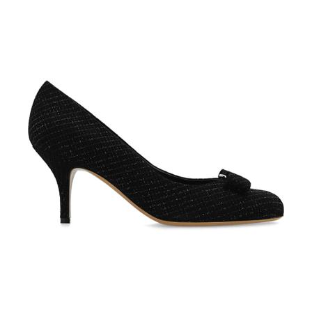 Salvatore Ferragamo, Carla pumps Zwart, Dames, Maat:37 EU,suede