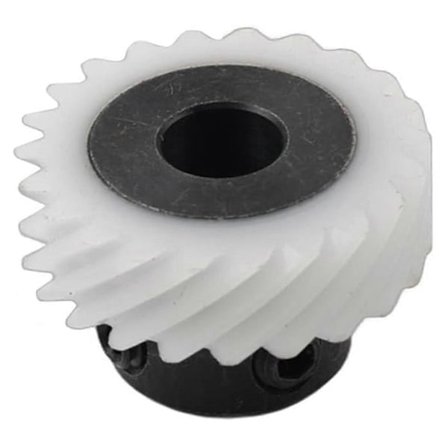 Hvid plastik og stål symaskine krog gear 408101 - enkelt stykke