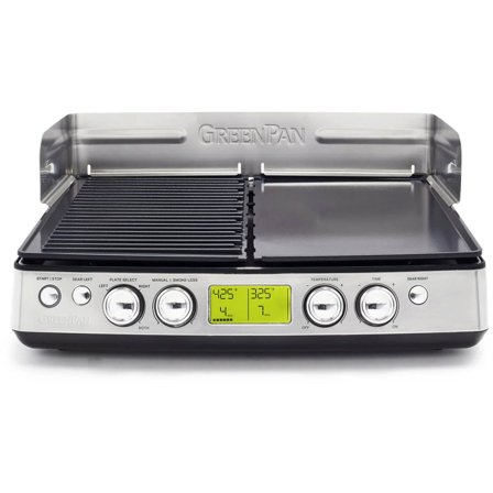 Greenpan Elite XL Less Smoke bordgrill - Kjøp kjøkkenmaskin hos Bakeren og Kokken' - 'Sølv