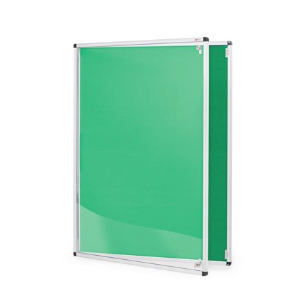 Tamperproof noticeboard, 600x900 mm, green