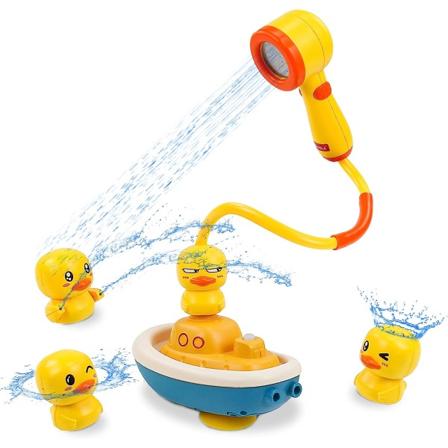Baby Badeleker Badelek Spill Elektrisk And Hånddusj 4 Ande Interaktive Baby Badelek Julergave Jente Gutt Barn Leke 2 3 4 År Gammel