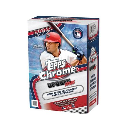 Topps - Svart Trading Cards - Chrome Baseball 2025 Update Series Value Box - 7 Packs (28 Cards) @ Hatstore